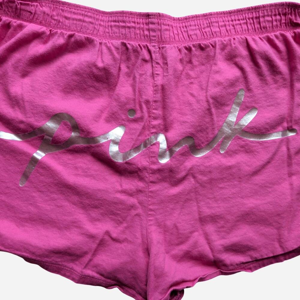 Iconic Victorias Secret Sink Mini Shorts with "Pink" in Silver on Back - Picture 5 of 5